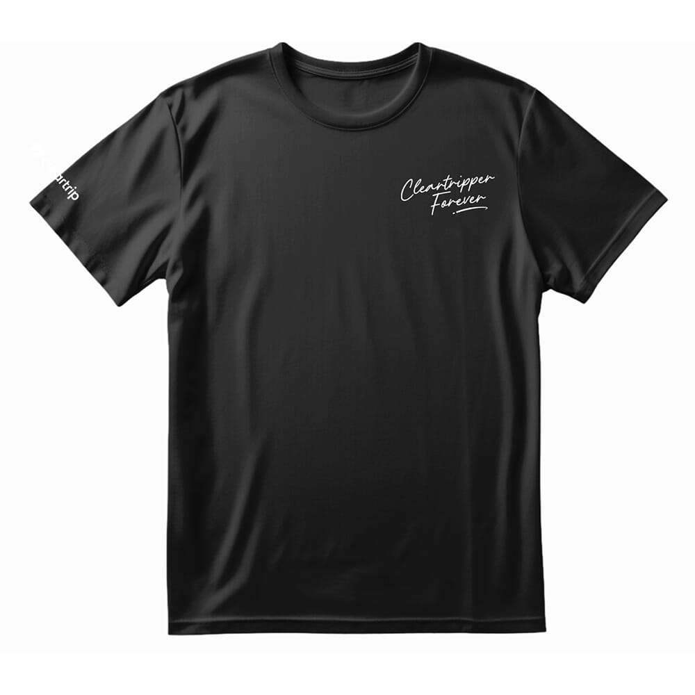 Cleartripper Forever Round Neck T-shirt - Black